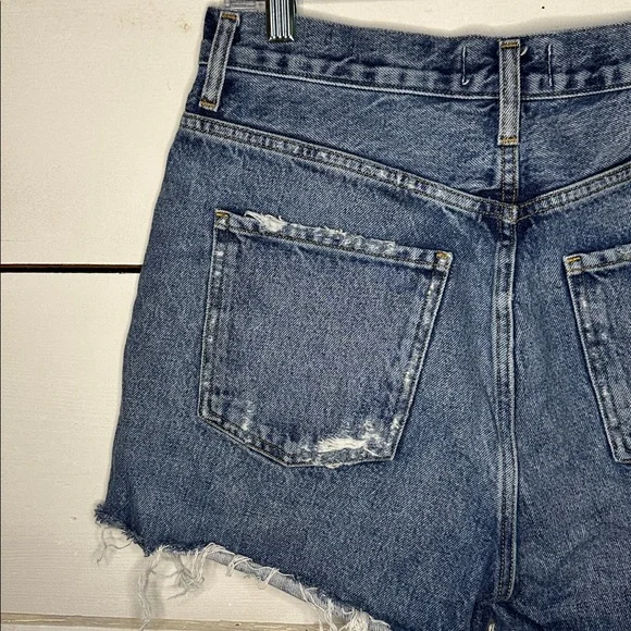 AGOLDE Dee Short Vintage High Rise Organic Cotton Denim Jean Shorts
